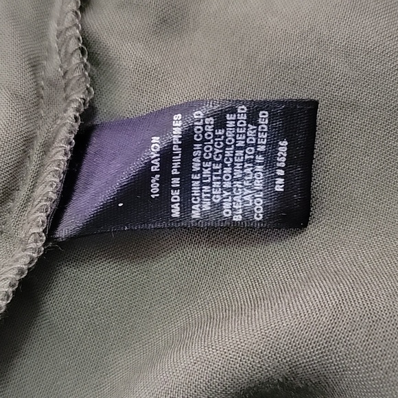 Express Olive Green Ruffle Tank Top / M. - Picture 4 of 9